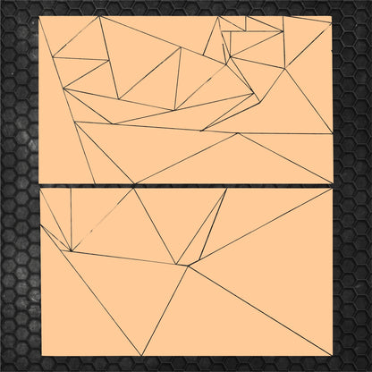 Kit 84 Pcs Triangles Camouflage Sticker Decal Graphics Both Sides | Universal Fit Body Racing Camo Car Van Offroad Vehicle Adhesive vinyl