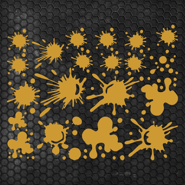 Kit 20 Pcs Sticker Blower on car stain on scratch | Fit Body Racing Camo Blower Car Van Offroad Vehicle Adhesive vinyl Splash graphics decal