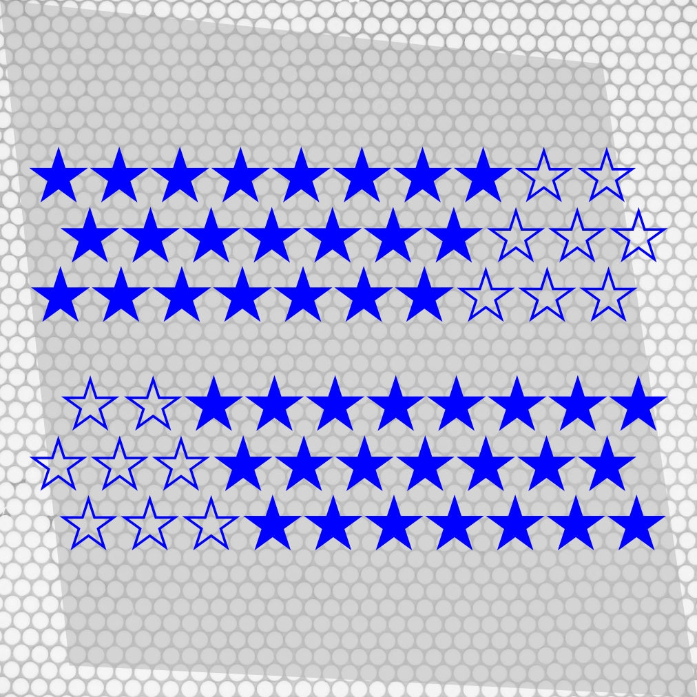Kit 60 Pcs Sticker Stars on your car or any vehicle | Stickers for Auto Theme Stars 60 pieces Car Van Offroad Vehicle Adhesive graphic decal