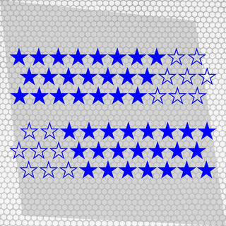 Kit 60 Pcs Sticker Stars on your car or any vehicle