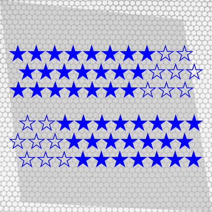Kit 60 Pcs Sticker Stars on your car or any vehicle | Stickers for Auto Theme Stars 60 pieces Car Van Offroad Vehicle Adhesive graphic decal