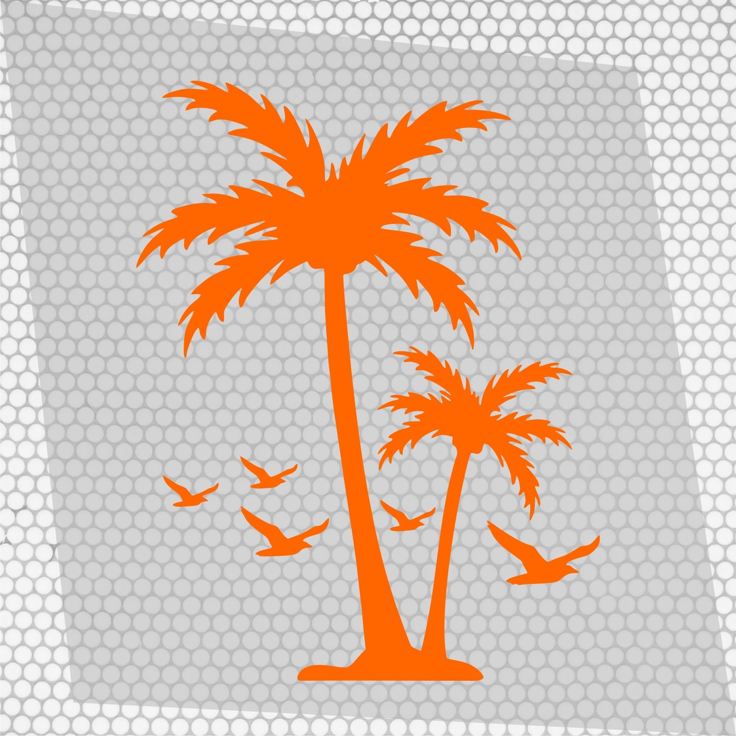 Set Caravan Palm Trees and Seagulls Birds Graphics Decals | Summer theme Camper Van Caravan Car Vehicle Decor Kit | Motorhome Adhesive Vinyl