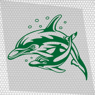 Set Sticker Caravan Family of Dolphins Graphic Decals | Camper Van Caravan Car Decor wrap Sea Animals Decals Kit | Motorhome Rear Adhesives