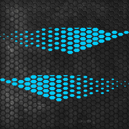 Kit Golf TCR Honeycomb Both Sides Vinyl Decal Sticker Geometric Graphics. Universal compatible model Auto Racing Side Vehicle Stripes