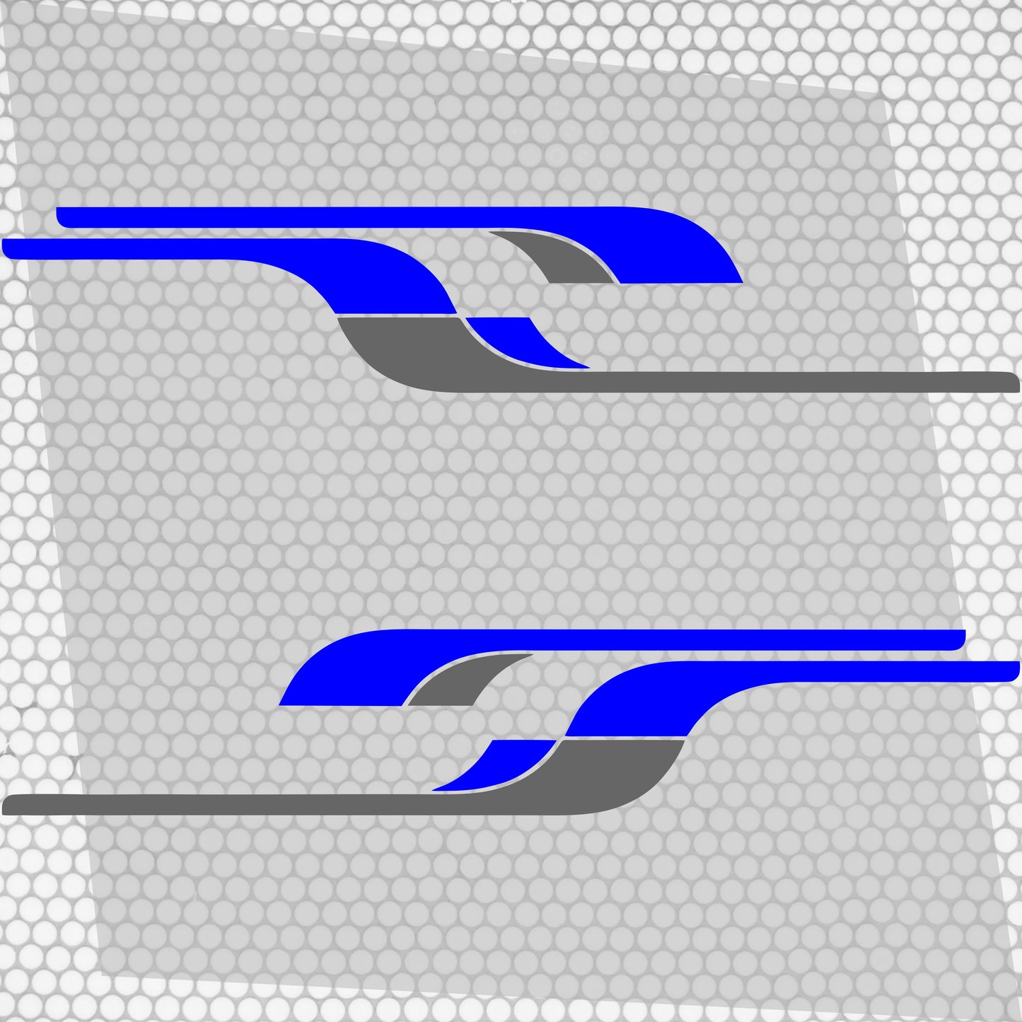 Set 4 Pcs Vehicle Stripes Graphics Car Van RV Trailer Truck Boat Accent Stripe Both Sides Decals | Camper Van Stripes vinyl Decor adhesives