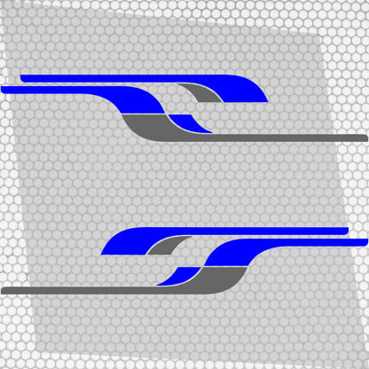 Set 4 Pcs Vehicle Stripes Graphics Car Van RV Trailer Truck Boat Accent Stripe Both Sides Decals | Camper Van Stripes vinyl Decor adhesives