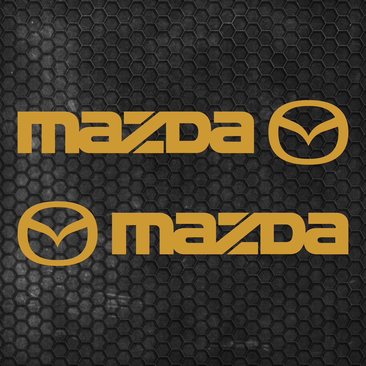 Set Mazda Logo Decal Sticker Sport Racing Stripes Emblem