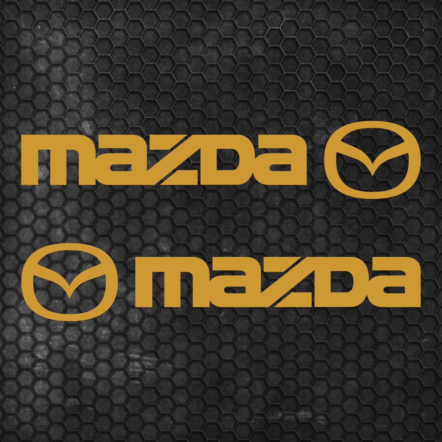 Set Mazda Logo Decal Sticker Sport Racing Stripes Emblem | Mazda Cut Emblem Graphic Vehicle Sticker, Vinyl Car Truck Van Decal Both Sides