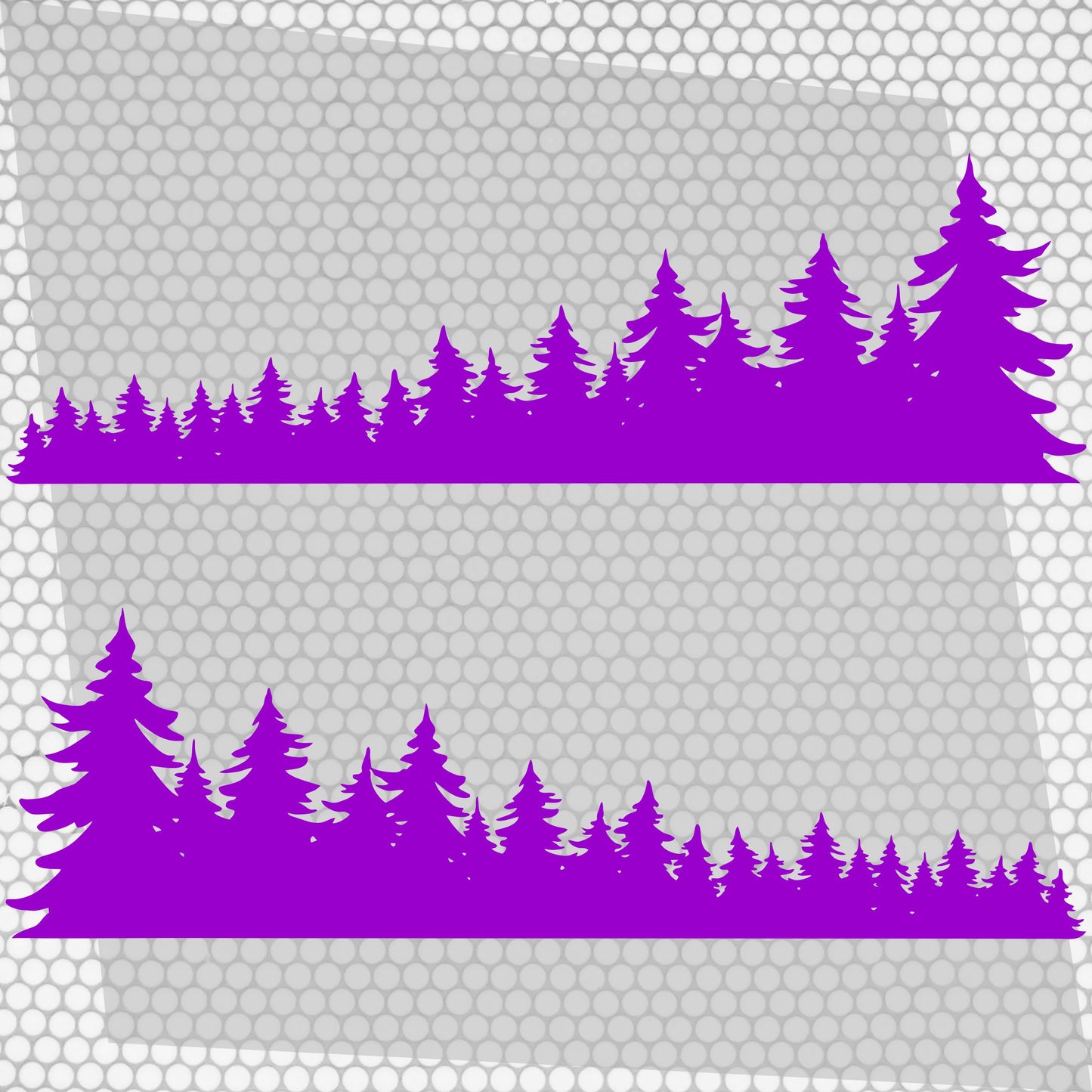 Set Forest Full of Trees Landscape Graphics Both Sides Stripes Decals. Nature Forest Car Camper Van Trailer Camping Offroad adhesive wrap