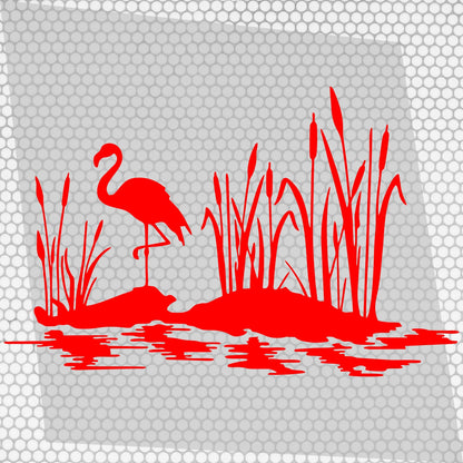 Camper van stickers Flamenco among the junks Graphics Sticker | Decals set for Camper Van or Caravan Decor Decals | Vehicle Flamenco Vinyl