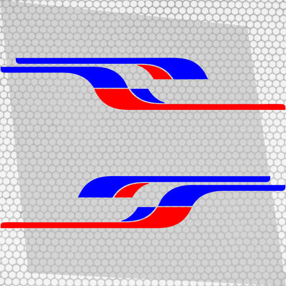 Set 4 Pcs Vehicle Stripes Graphics Car Van RV Trailer Truck Boat Accent Stripe Both Sides Decals | Camper Van Stripes vinyl Decor adhesives
