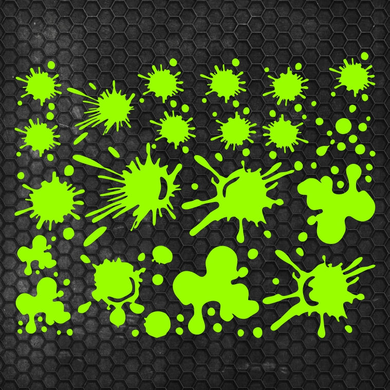 Kit 20 Pcs Sticker Blower on car stain on scratch | Fit Body Racing Camo Blower Car Van Offroad Vehicle Adhesive vinyl Splash graphics decal