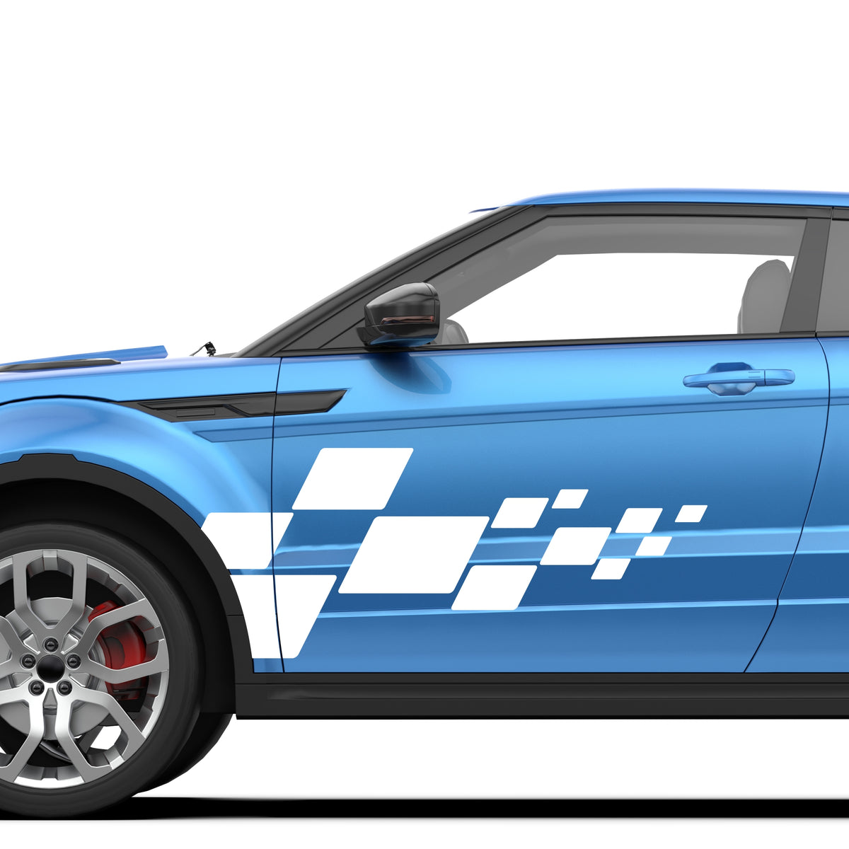 Set 2 Pcs Vehicle Stripes Auto Graphics Car RV Trailer Truck Boat Accent Stripe Both Sides Decals | Van Stripes Sides vinyl Decor adhesives