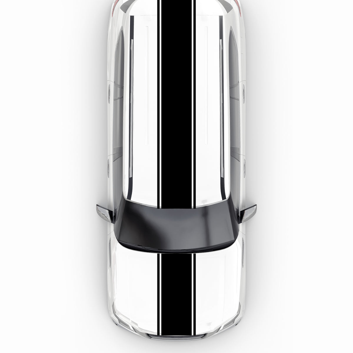 Set Car Van Hood Racing Stripe Sticker
