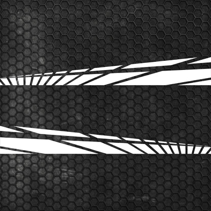 Set 2 Pcs Car Racing Stripes Sport | Motorsport both sides Stripes Graphics Decals | Universal Stripes Decal Kit | Racing Vehicle Stickers