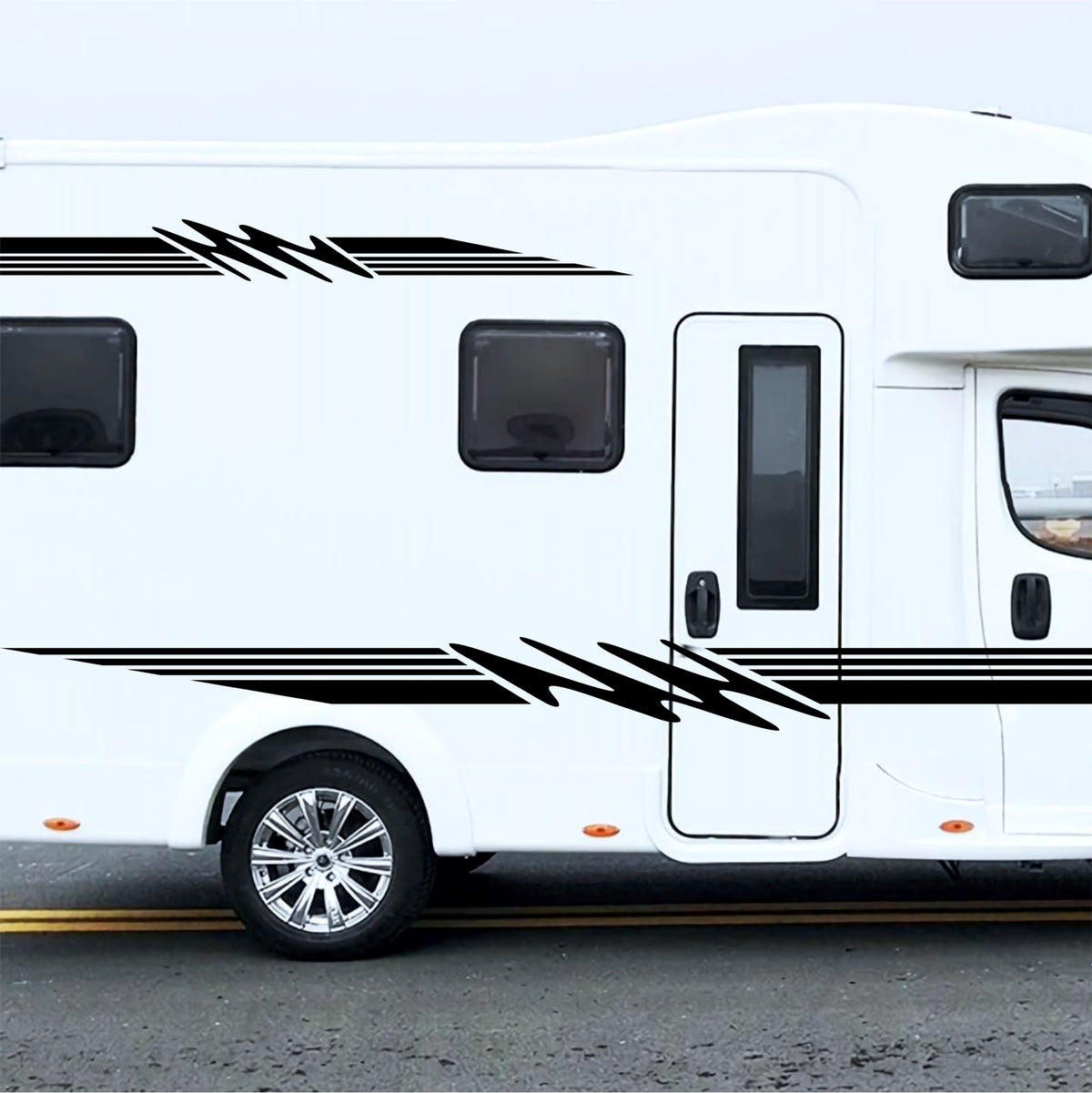Set 4 Pcs Van Stripes Graphics for Caravan Graphics