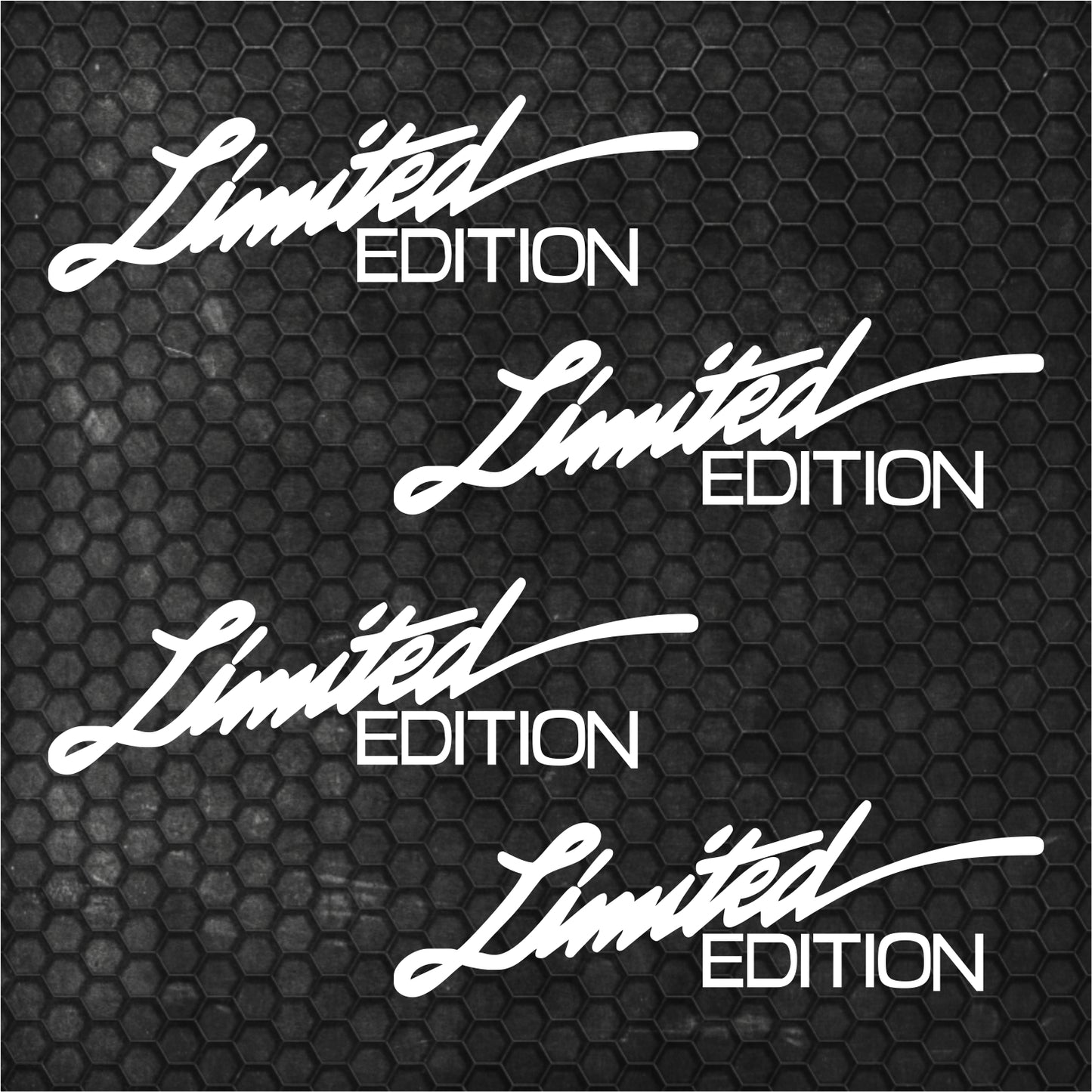 Set 4 Pcs Sport Limited Edition HQ Graphics Cut Stickers vinyl Decals | Limited Edition Car Auto Sticker Motorsport Decal No Background wrap