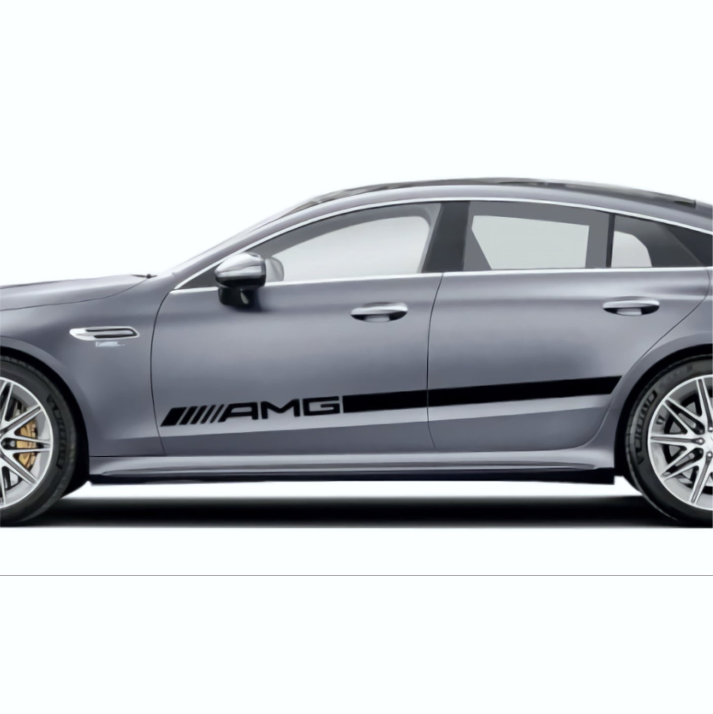 Set 2 Pcs Mercedes AMG Car Stripes. Both Sides Top Stripes Decal Graphics Car, SUV, Truck Sport Decor Decals | Motorsport Stripes Graphics