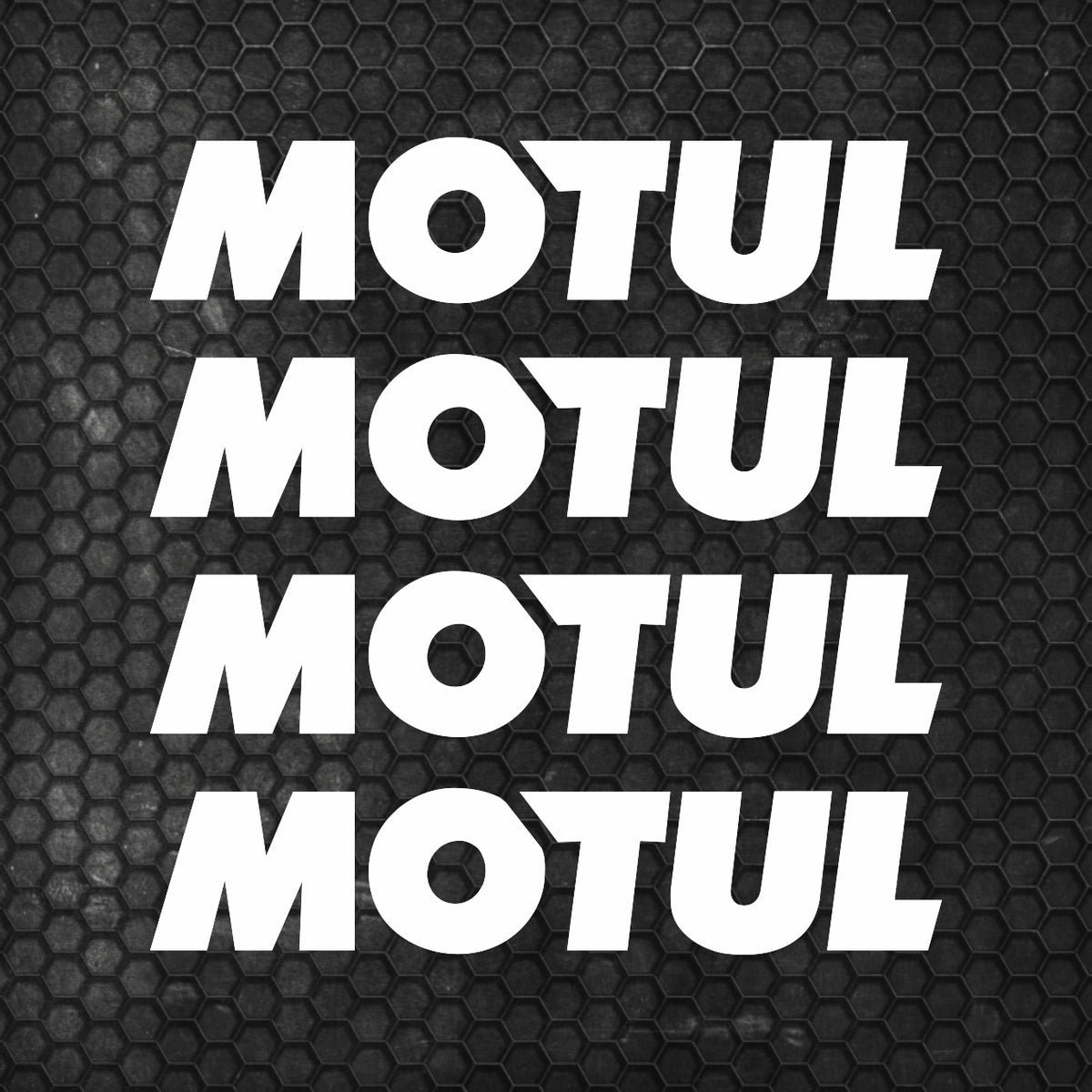 Set 4 Pcs Motul Oil Sponsor Emblem Graphic Stickers