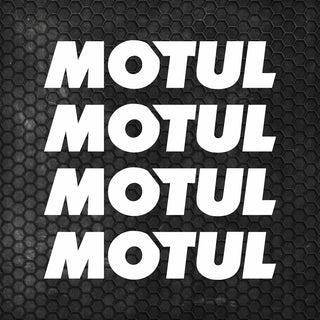 Set 4 Pcs Motul Oil Sponsor Emblem Graphic Stickers