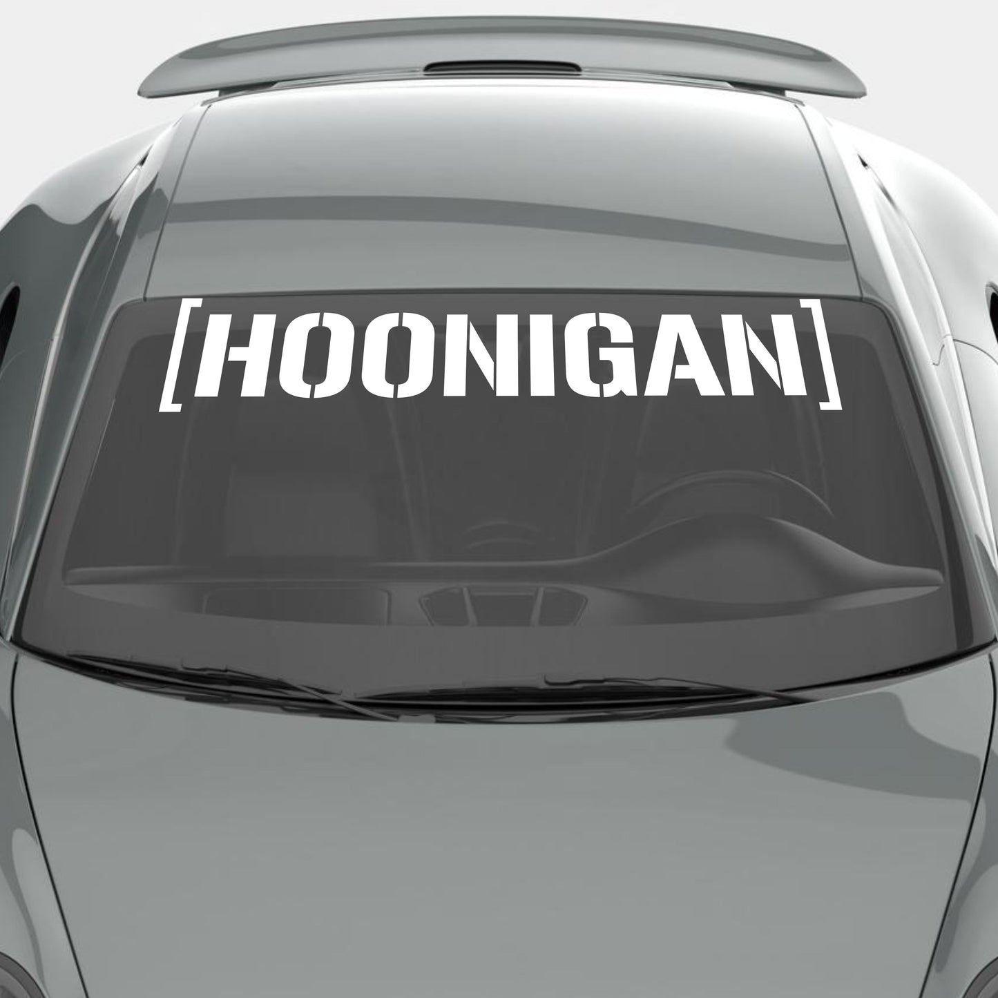 Set 2 Pcs HQ Hoonigan Emblem Graphic Decals | Motorsport Drifting, burnouts, doughnuts Decor | Sport Race Decals Events Vinyl Adhesives wrap