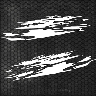 Set 2 Pcs Jerked Grounge Theme Decals Auto Sticker