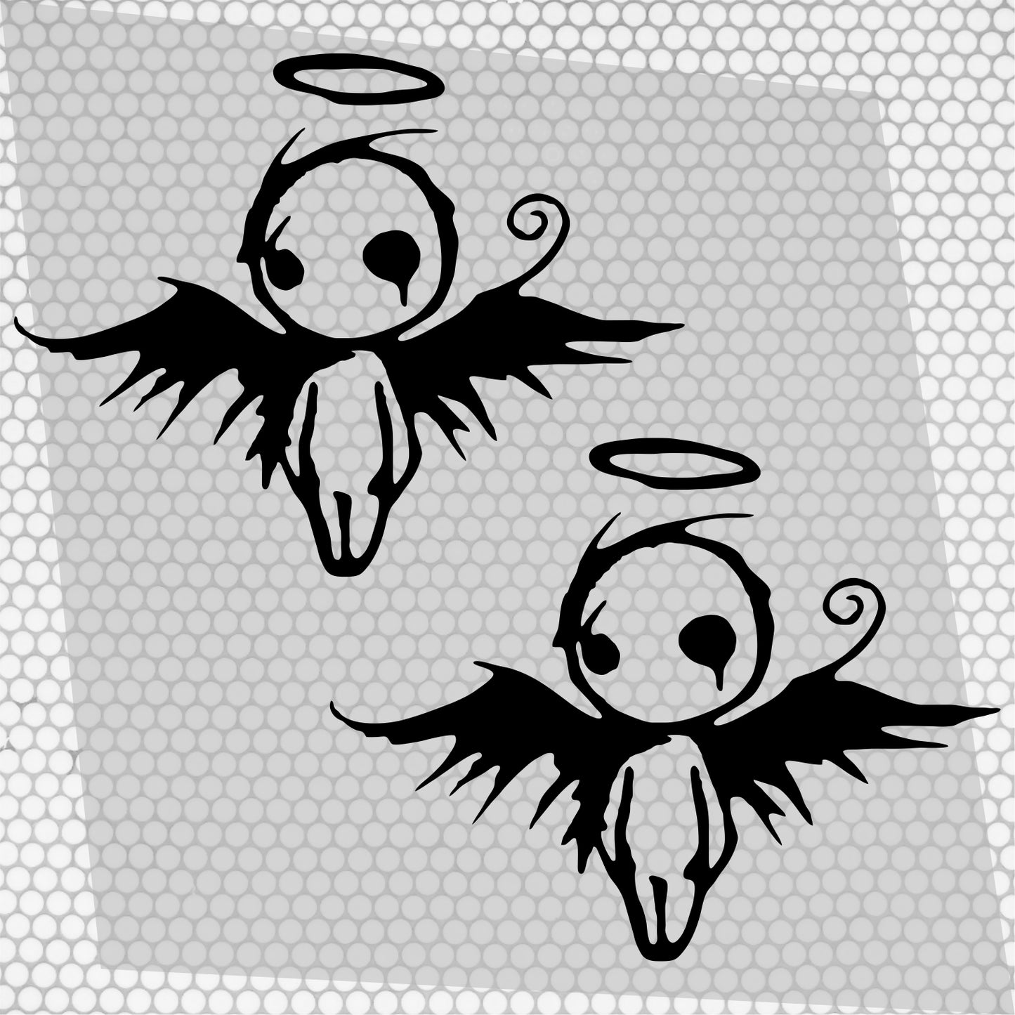 2 Pcs Sad Emo Angel Decal Sticker | Scary Angel Graphic Decal for Window, Vinyl Car Truck Van | Funny Stickers decor Angel Cover Adhesive wrap