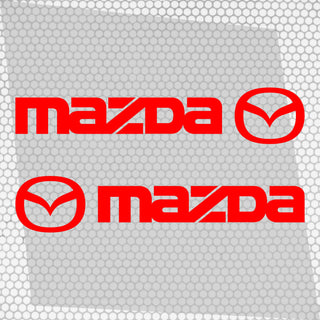 Set Mazda Logo Decal Sticker Sport Racing Stripes Emblem