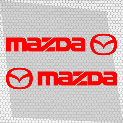Set Mazda Logo Decal Sticker Sport Racing Stripes Emblem | Mazda Cut Emblem Graphic Vehicle Sticker, Vinyl Car Truck Van Decal Both Sides