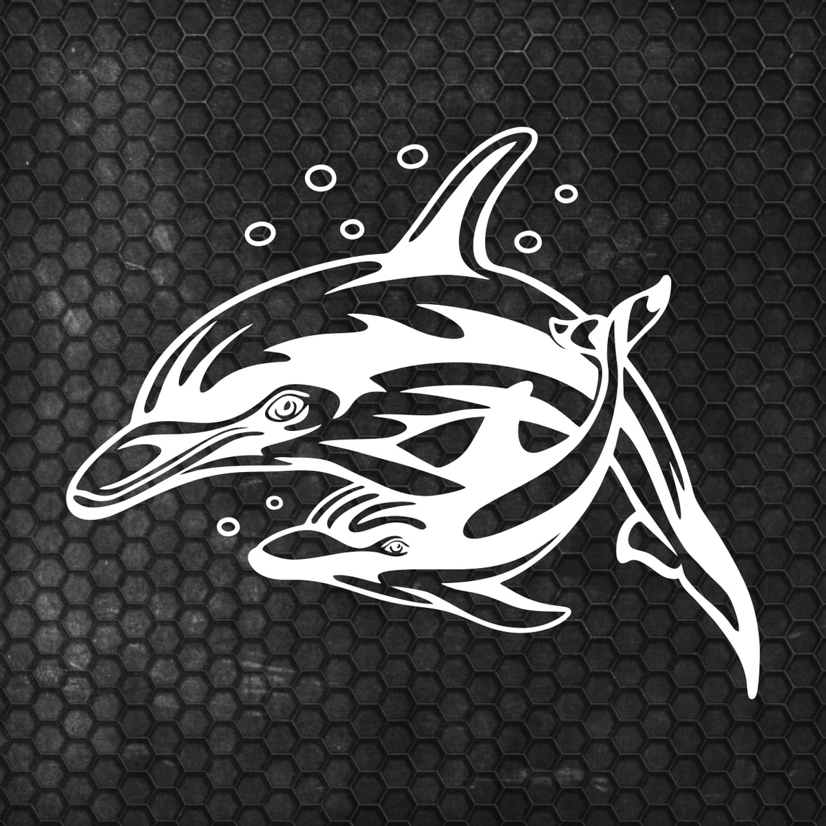 Set Sticker Caravan Family of Dolphins Graphic Decals | Camper Van Caravan Car Decor wrap Sea Animals Decals Kit | Motorhome Rear Adhesives
