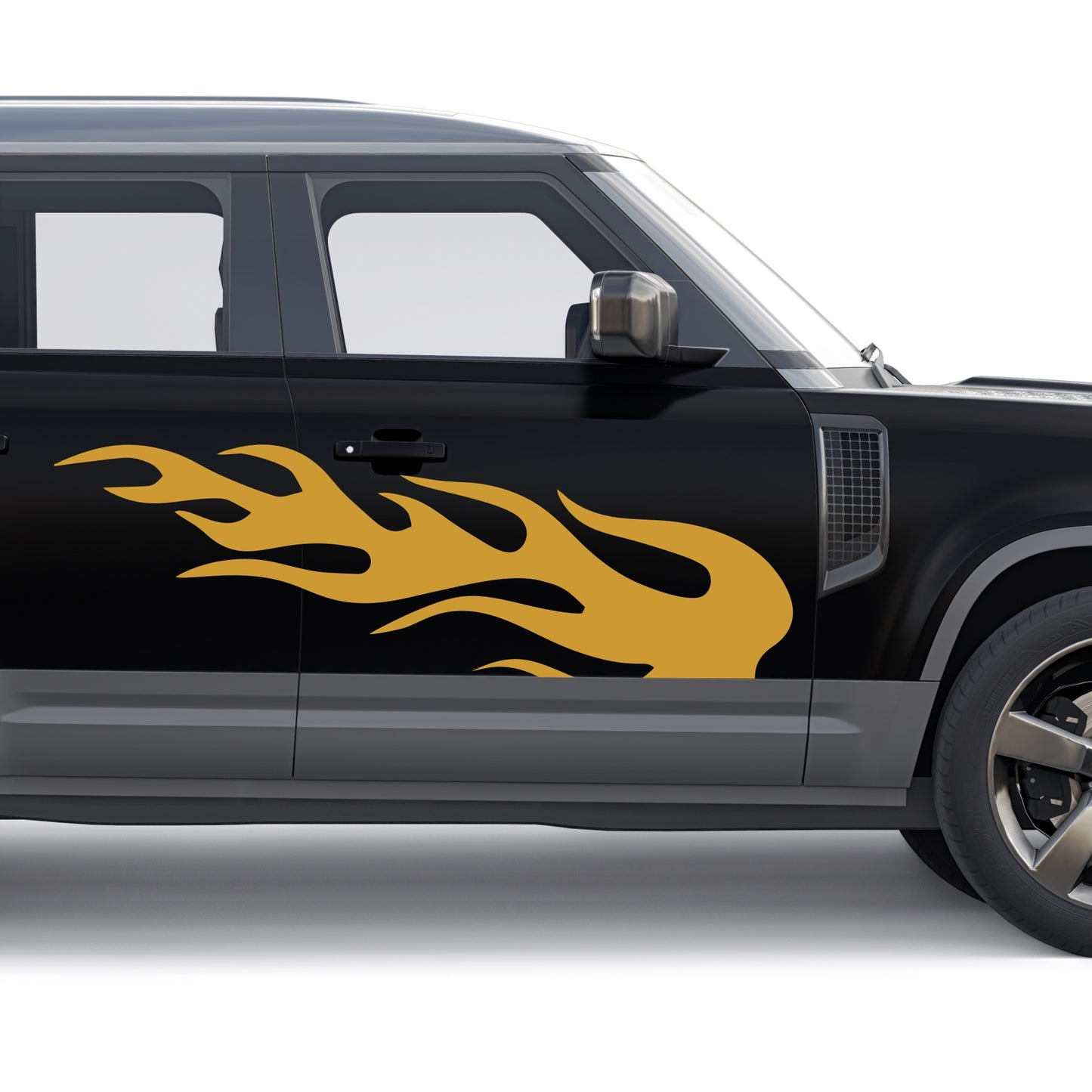 Set 2 Pcs Fire Flames Graphics effect car sticker Both Sides Stripes Decal Graphics Car, SUV, Truck Decals | Fire flames graphics Adhesive