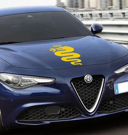 Set 2 Pcs HQ Car Hood and Sides Cover Stickers DIY Auto Vinyl Decals For Alfa Romeo Graphics MiTo Giulia Giulietta Car Tuning Accessories