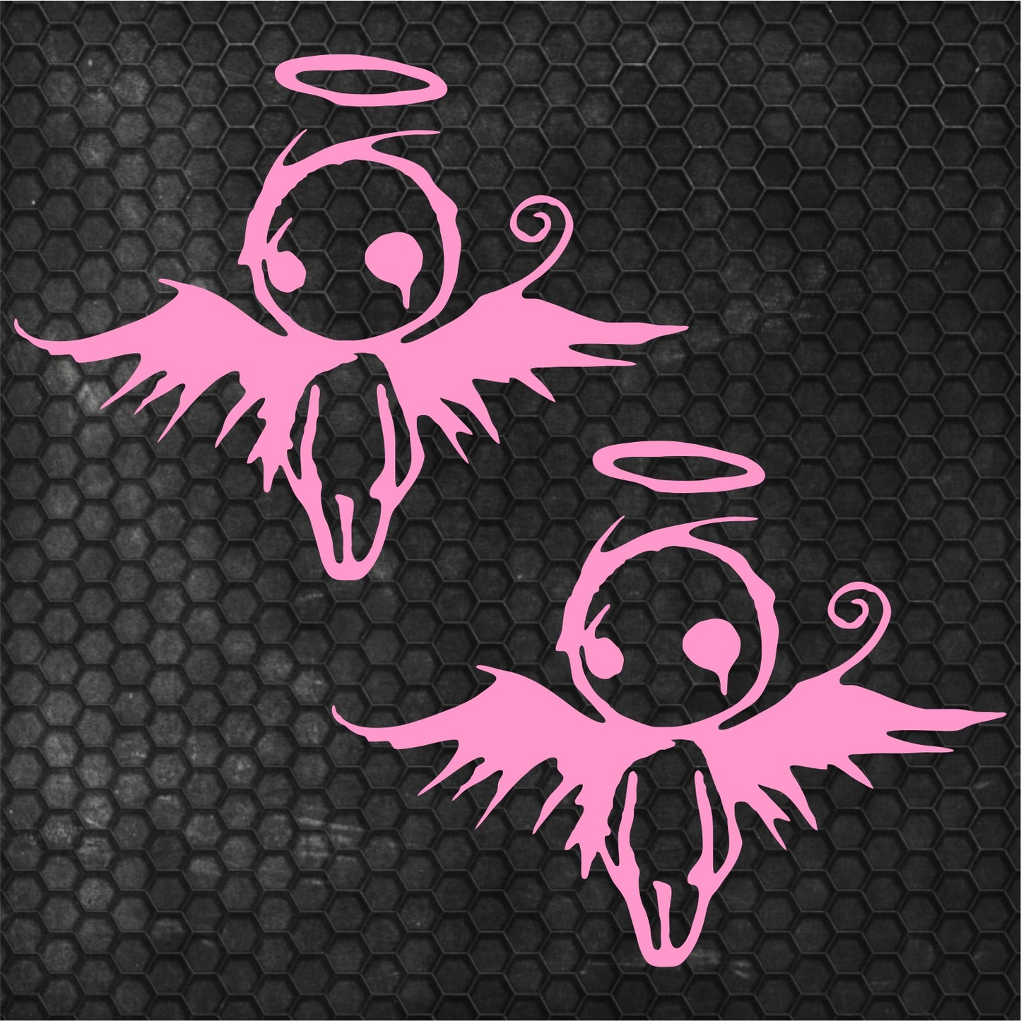 2 Pcs Sad Emo Angel Decal Sticker | Scary Angel Graphic Decal for Window, Vinyl Car Truck Van | Funny Stickers decor Angel Cover Adhesive wrap