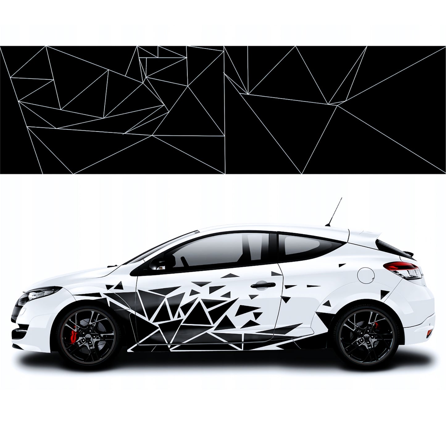 Kit 84 Pcs Triangles Camouflage Sticker Decal Graphics Both Sides | Universal Fit Body Racing Camo Car Van Offroad Vehicle Adhesive vinyl