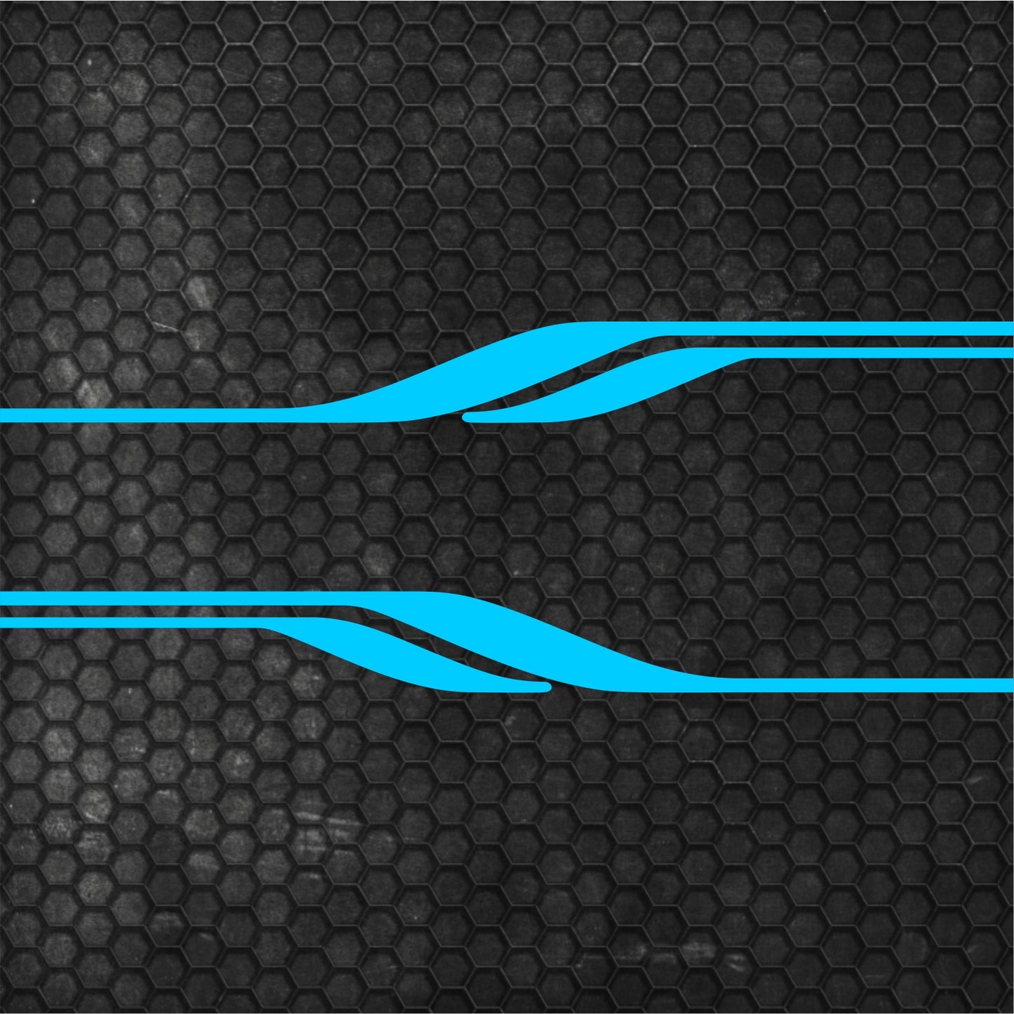 Set 2 Pcs Vehicle Stripes Auto Graphics RV Trailer Car Truck Boat Accent Stripe Both Sides Decals | Camper Van Stripes Sides Decor adhesives