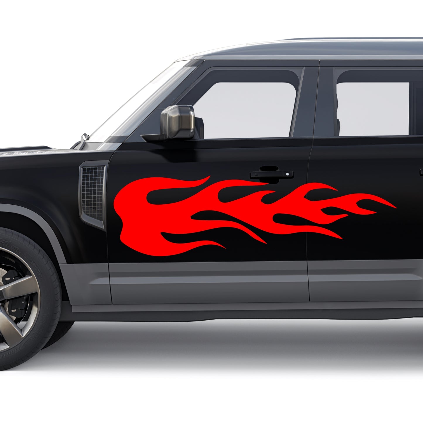 Set 2 Pcs Fire Flames Graphics effect car sticker Both Sides Stripes Decal Graphics Car, SUV, Truck Decals | Fire flames graphics Adhesive