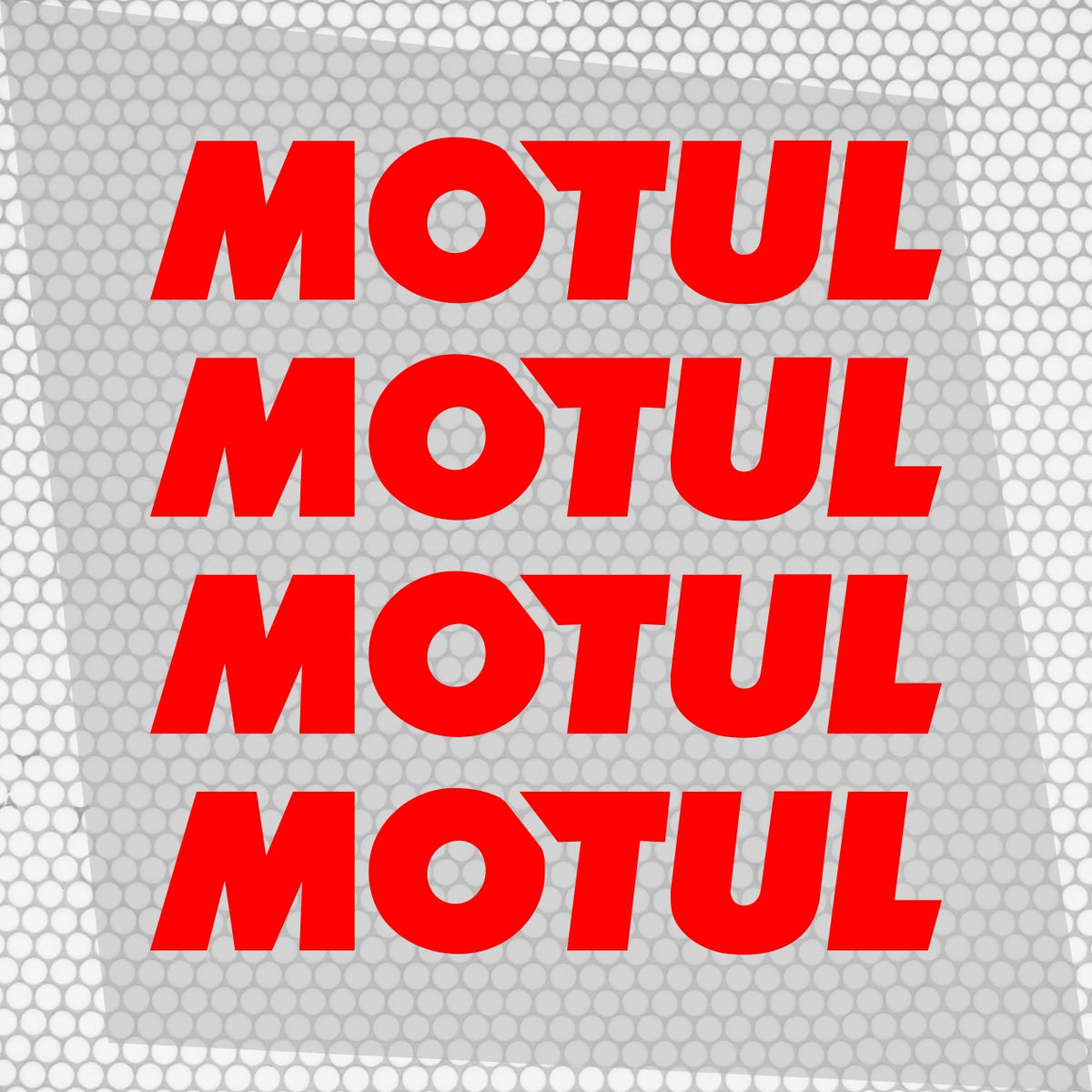 Set 4 Pcs Motul Oil Sponsor Emblem Graphic Stickers