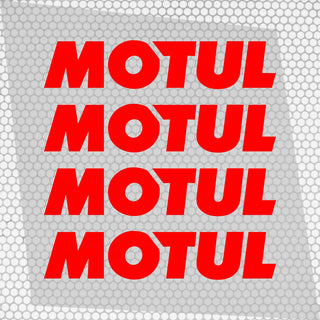 Set 4 Pcs Motul Oil Sponsor Emblem Graphic Stickers