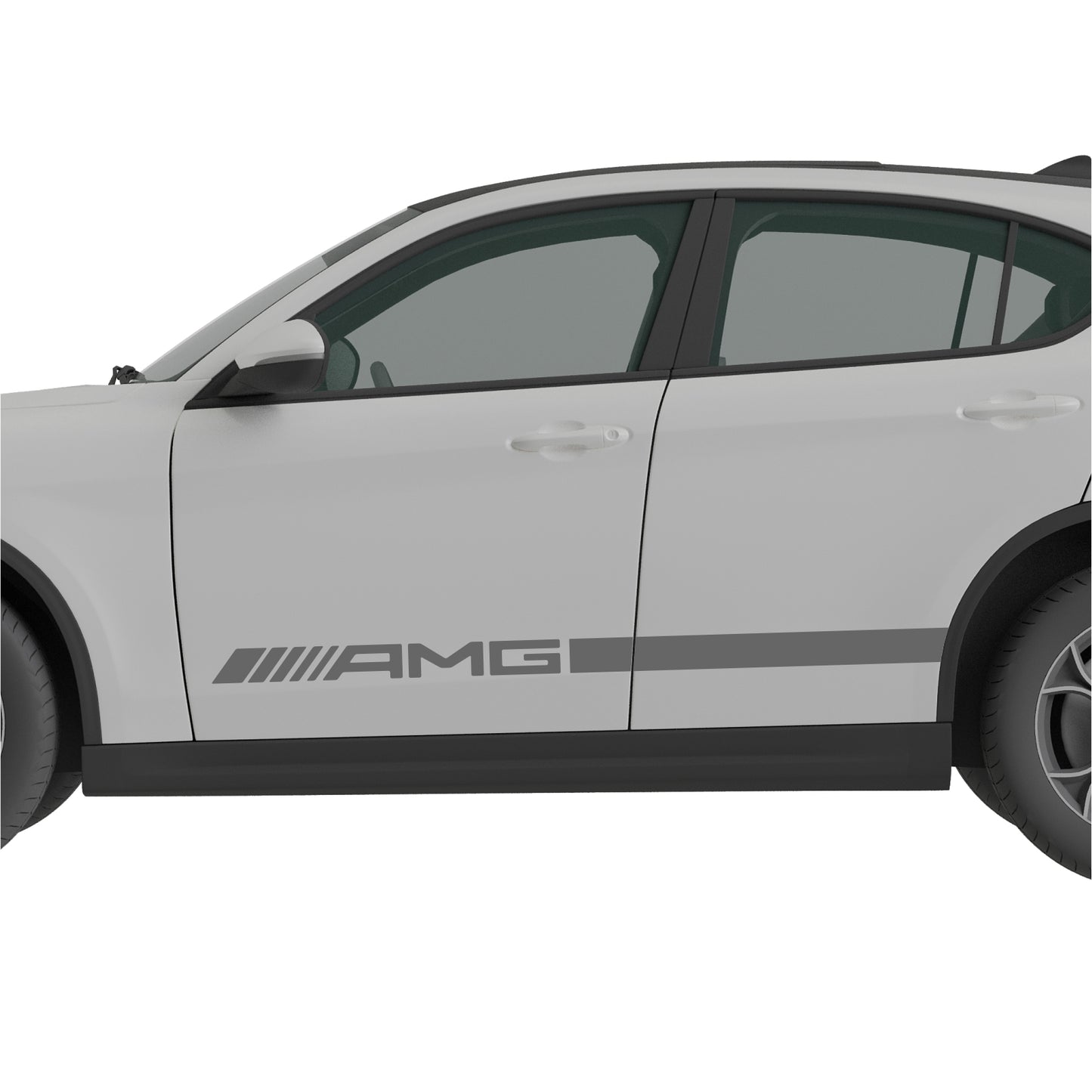 Set 2 Pcs Mercedes AMG Car Stripes. Both Sides Top Stripes Decal Graphics Car, SUV, Truck Sport Decor Decals | Motorsport Stripes Graphics