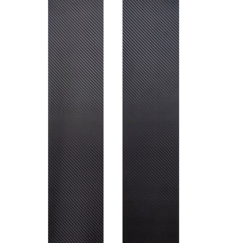Set 2 Pcs Carbon Car Hood Roof Rear or Side Stripes Decal Wrap | Universal Carbon Adhesive Car, Van, Offroad, Truck wrap | Motorsport Carbon