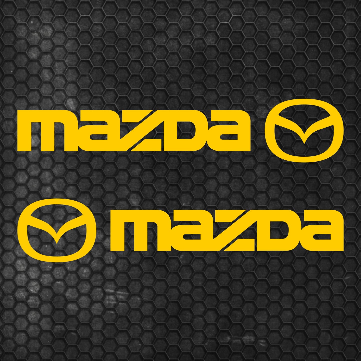 Set Mazda Logo Decal Sticker Sport Racing Stripes Emblem | Mazda Cut Emblem Graphic Vehicle Sticker, Vinyl Car Truck Van Decal Both Sides