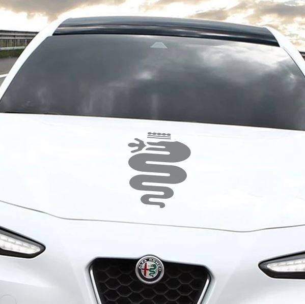 Set 2 Pcs HQ Car Hood and Sides Cover Stickers DIY Auto Vinyl Decals For Alfa Romeo Graphics MiTo Giulia Giulietta Car Tuning Accessories
