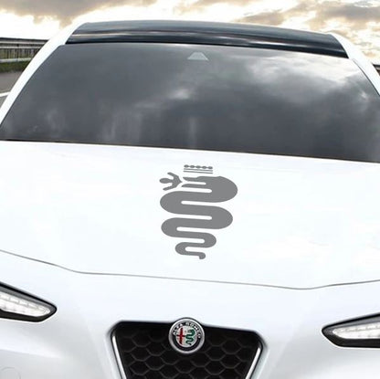 Set 2 Pcs HQ Car Hood and Sides Cover Stickers DIY Auto Vinyl Decals For Alfa Romeo Graphics MiTo Giulia Giulietta Car Tuning Accessories