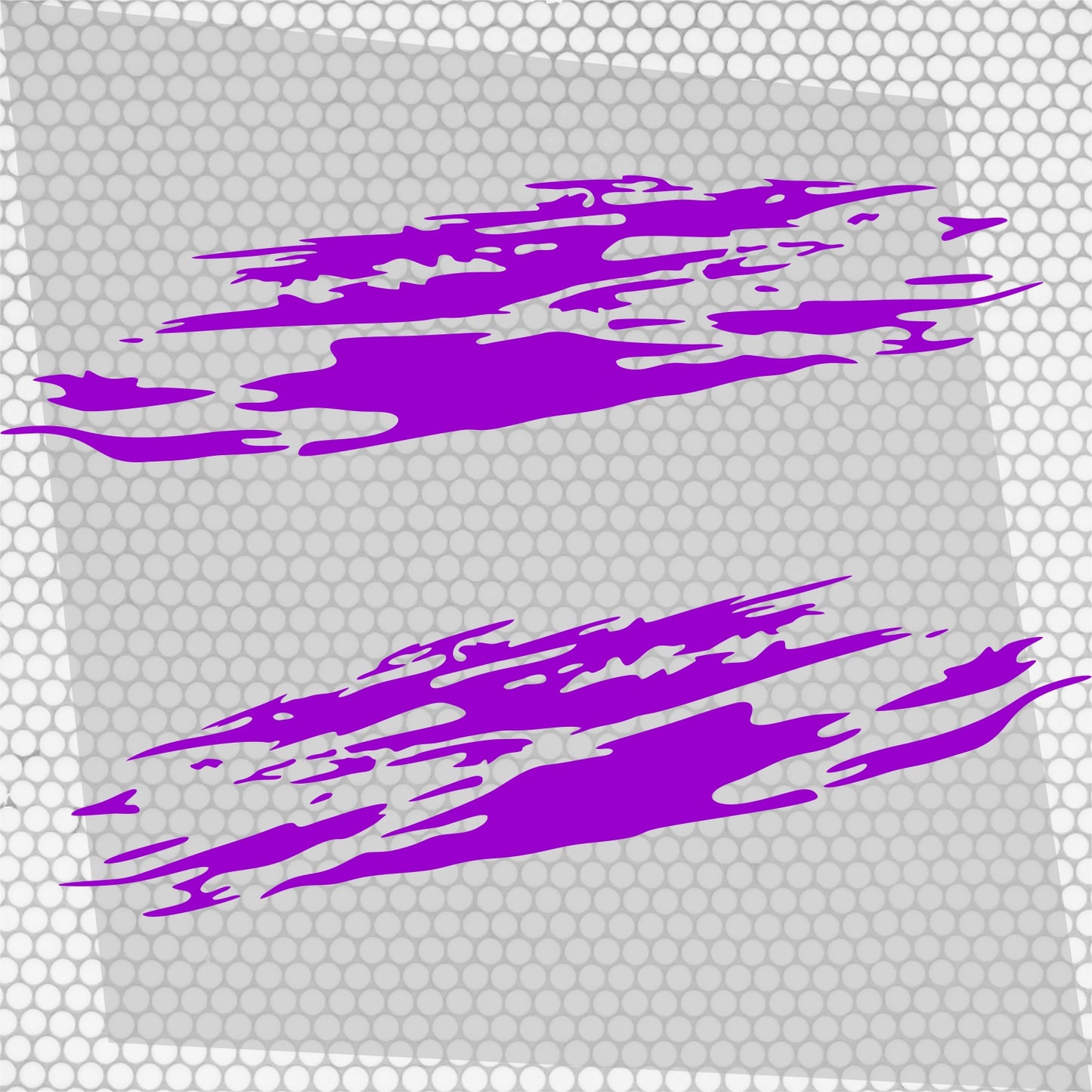Set 2 Pcs Jerked Grounge Theme Decals Auto Sticker Graphics Both Sides Sports Splash Pattern Accessories Wrap Vinyl Decals | Auto Graphics