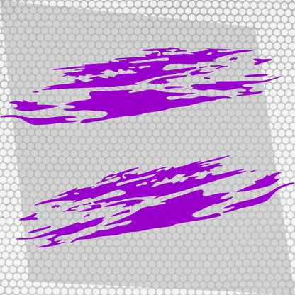 Set 2 Pcs Jerked Grounge Theme Decals Auto Sticker Graphics Both Sides Sports Splash Pattern Accessories Wrap Vinyl Decals | Auto Graphics