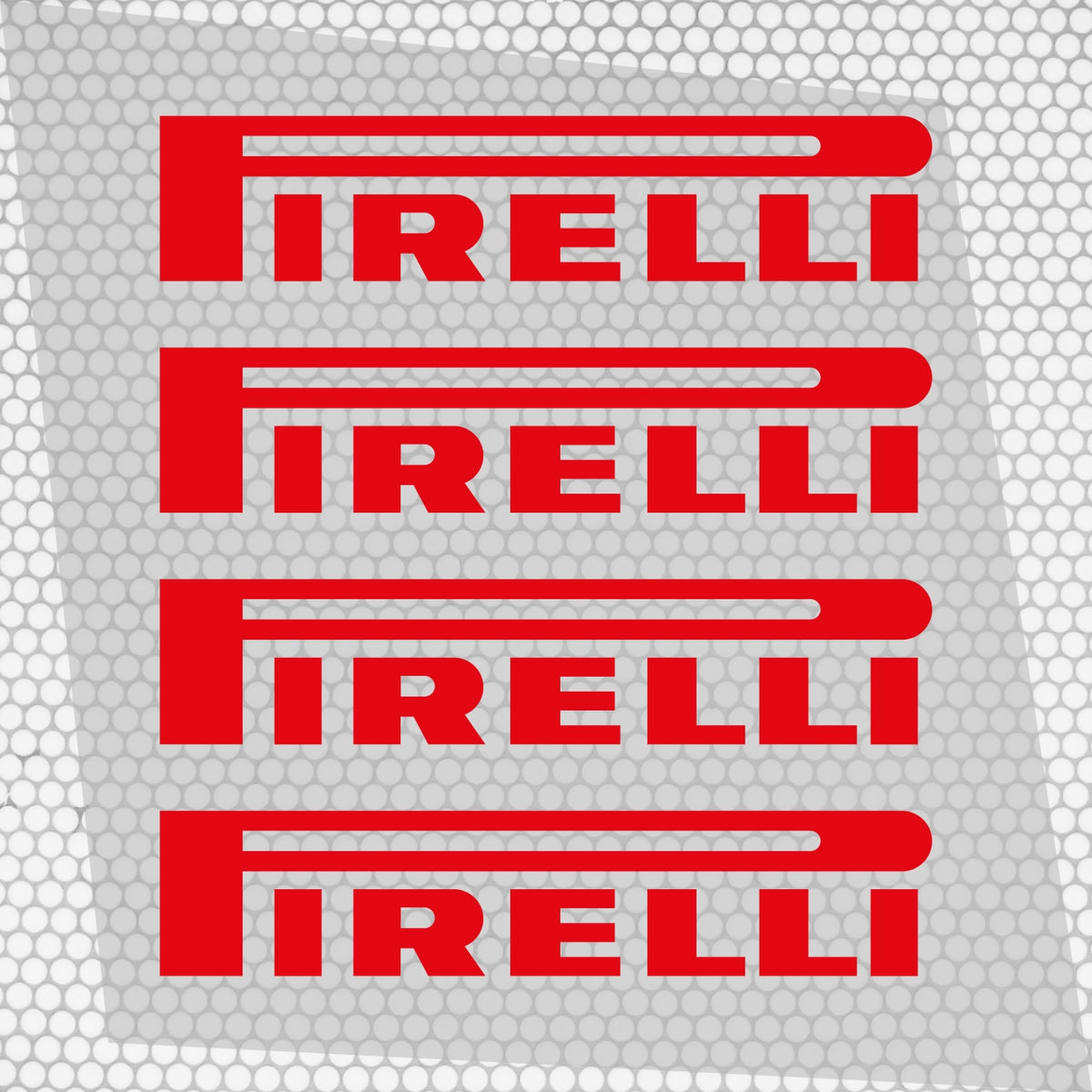 Set 4 Pirelli Tyre Sponsor Vinyl Racing Motorsport Emblem Sticker