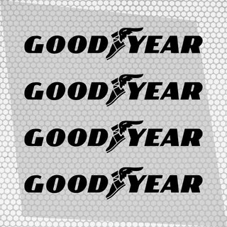 Set 4 Goodyear Tyre Sponsor Vinyl Racing Motorsport Emblem Sticker