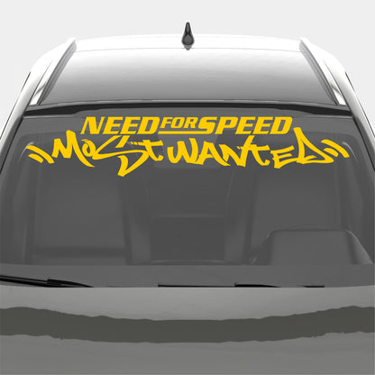 2 Pcs Need For Speed Scratch Graphic Stickers Bumper Window Windshield | Need For Speed Scratch Emblem for Car, Truck SUV Trailer Both Sides