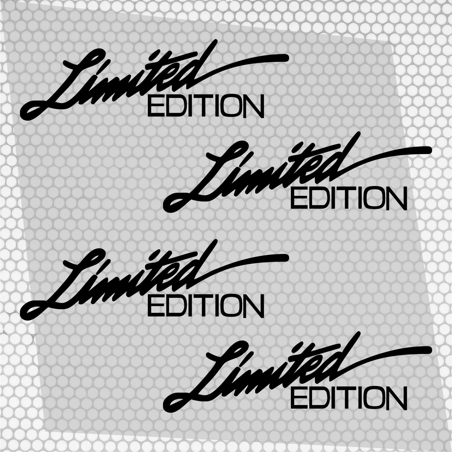 Set 4 Pcs Sport Limited Edition HQ Graphics Cut Stickers vinyl Decals | Limited Edition Car Auto Sticker Motorsport Decal No Background wrap