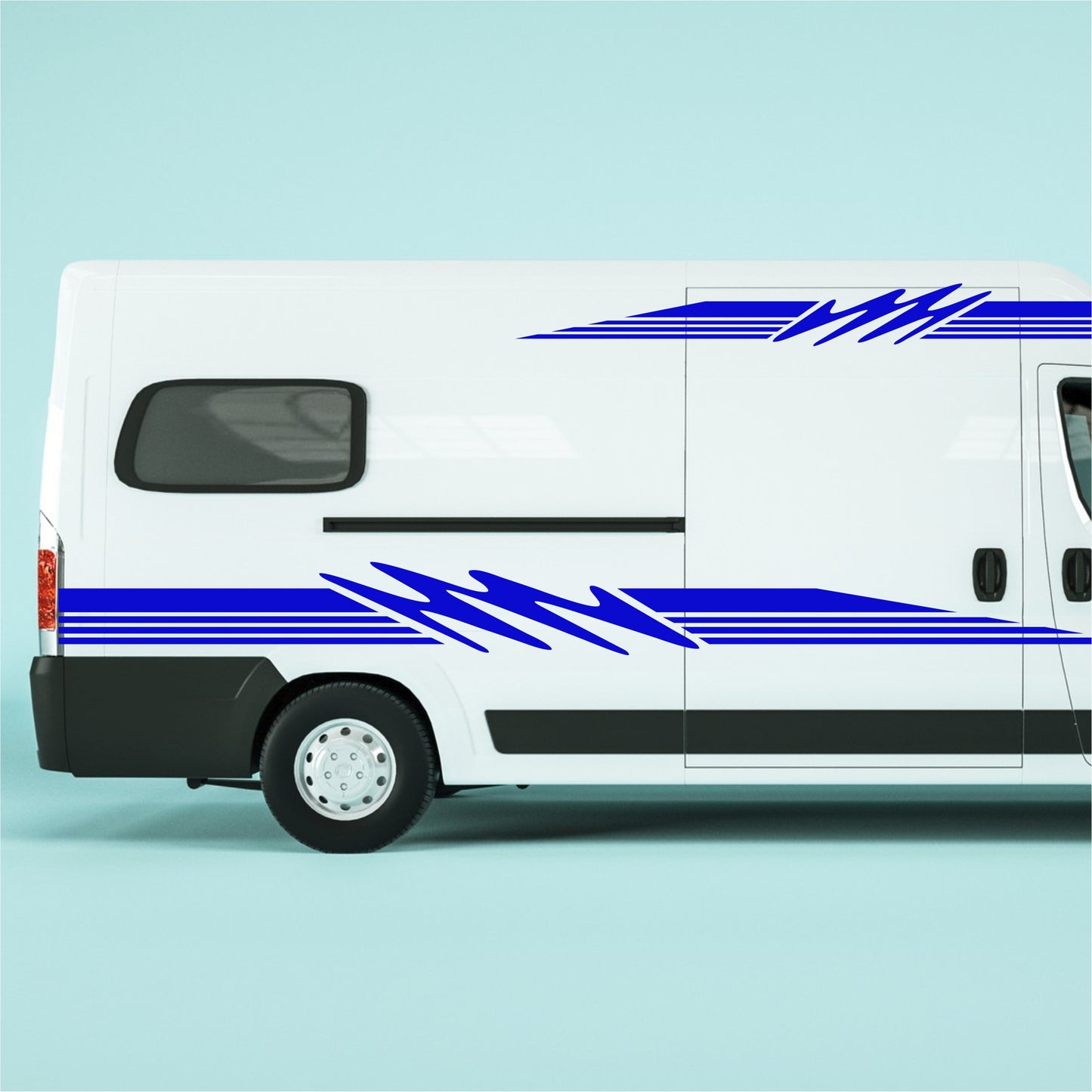 Set 4 Pcs Van Stripes Graphics for Caravan Graphics RV Horsebox Trailer Camper Van Body Decor Vinyl Decals | Motorhome Stripes Adhesive Set